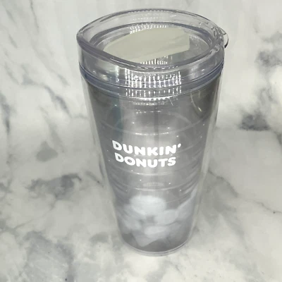 Vaso Dunkin 2016 muy raro estilo Tervis gris aislado *regalo gratuito con compra* Foto 1 de 4