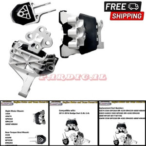 Engine Motor Mount Set 3Pcs Fits for 2013 2014 2015 2016 Dodge Dart 2.0L 2.4L - Picture 1 of 7