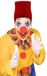 High Top Clown Hip Hop Wig - Adult Costume Accessory - Red Clown Wig - One Size - Picture 1 of 2
