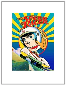 Speed Racer MANGA Geschenk ungerahmt Wandbild Dekor Druck Rennwagen schneller Fahrer - Bild 1 von 10