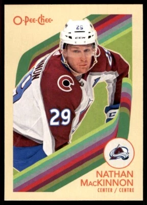 2023-24 O-PEE-CHEE RETRO NATHAN MACKINNON COLORADO AVALANCHE #9 - Image 1 of 2