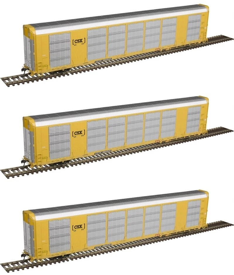 Atlas HO Gunderson Multi-Max Auto Rack CSX 3 Car Set ATL20006183 - Image 1 of 1