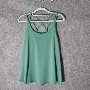 Old Navy Active Tank S Go Dry Strappy Loose Fit Moisture Wicking Quick Dry Green - Picture 1 of 11