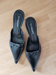 Org. Ol'AUTRE CHOSE super elegante Damen Pantoletten Leder HINGUCKER Gr. 38 - Bild 1 von 4