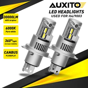 AUXITO H4 9003 LED Headlight Bulbs Conversion Kit High Low Beam 6000K White Q16P - Picture 1 of 10