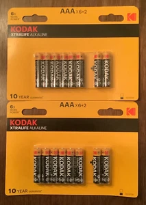 Kodak XTRALIFE Alklaine AAA Batteries 16 Count Exp 12/2030 Brand New Sealed - Picture 1 of 1