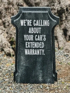 A- We're Calling About Your Car's Extended Warranty Tombstone Non-Illuminated.  - Picture 1 of 12