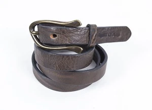 CINTA DONNA GAS SELLY BELT DAKAR LEATHER NERO E BLU/verde FIBBIA OTTONATA - Foto 1 di 6