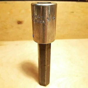 9/16" Hex Bit Socket 1/2" Drive DW18L Gray - Swanky Barn - Picture 1 of 12