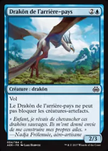 Magic MTG Tradingcard Aether Revolt 2017 Hinterland Drake 34/184 FRENCH - Imagen 1 de 1