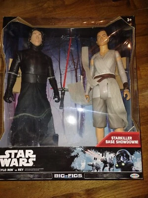 Figura de acción Star Wars 18" Kylo Ren v Rey Starkiller Base Showdown JAKKS BigFigs Foto 1 de 4