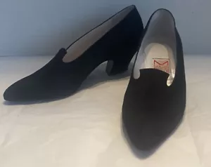 MAUD FRIZON SHOES HEELS VINTAGE SUEDE LEATHER 36 Made In Italy NOS - Picture 1 of 11