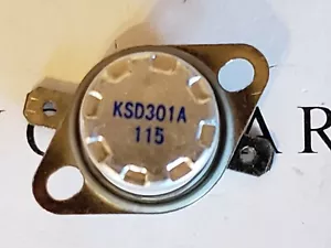 KSD301A 115 RANGE WARMING ELEMENT NORMALLY OPEN THERMAL CUT OUT SWITCH - Picture 1 of 2