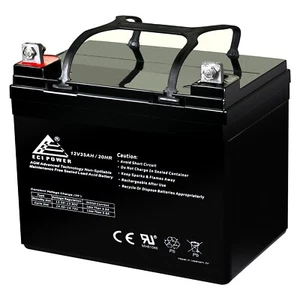 12V 35Ah SLA Battery Replaces 12V U-1 Battery for Pride Mobility Jazzy Select - Picture 1 of 9