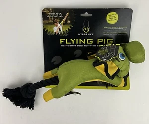 Hyper Pet Flying Pig Slingshot Dog Toy With Squeaker New - Picture 1 of 4
