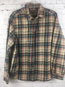 Eddie Bauer Flannel Mens Size XXL Long Sleeve Shirt Plaid Button Down B1 - Picture 1 of 6