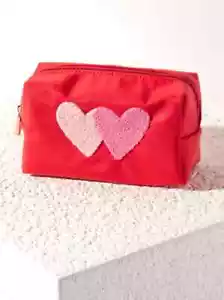 BOLSA COSMÉTICA SHIRALEAH CARA HEARTS - ROJA - ¡¡¡UN LINDO ACCESORIO!!! VALENTINES ESPECIAL - Imagen 1 de 4