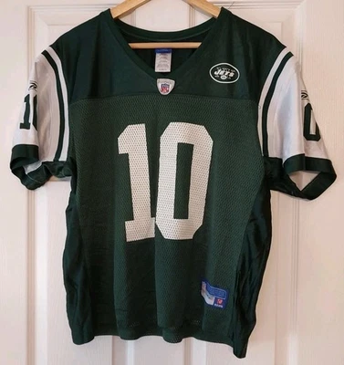 Camiseta para mujer New York Jets Chad Pennington verde Reebok malla fútbol americano - XL Foto 1 de 4