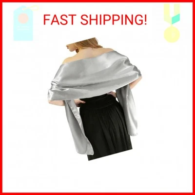 MLMW шали и обертки для вечерних платьев атласная шаль обертки для женщин очень длинный - Изображение 1 из 2