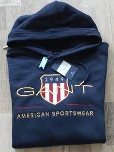 Gant 1949 American Sportswear Hoody Größe XL dunkelblau Original NEU mit Etikett - Picture 1 of 2