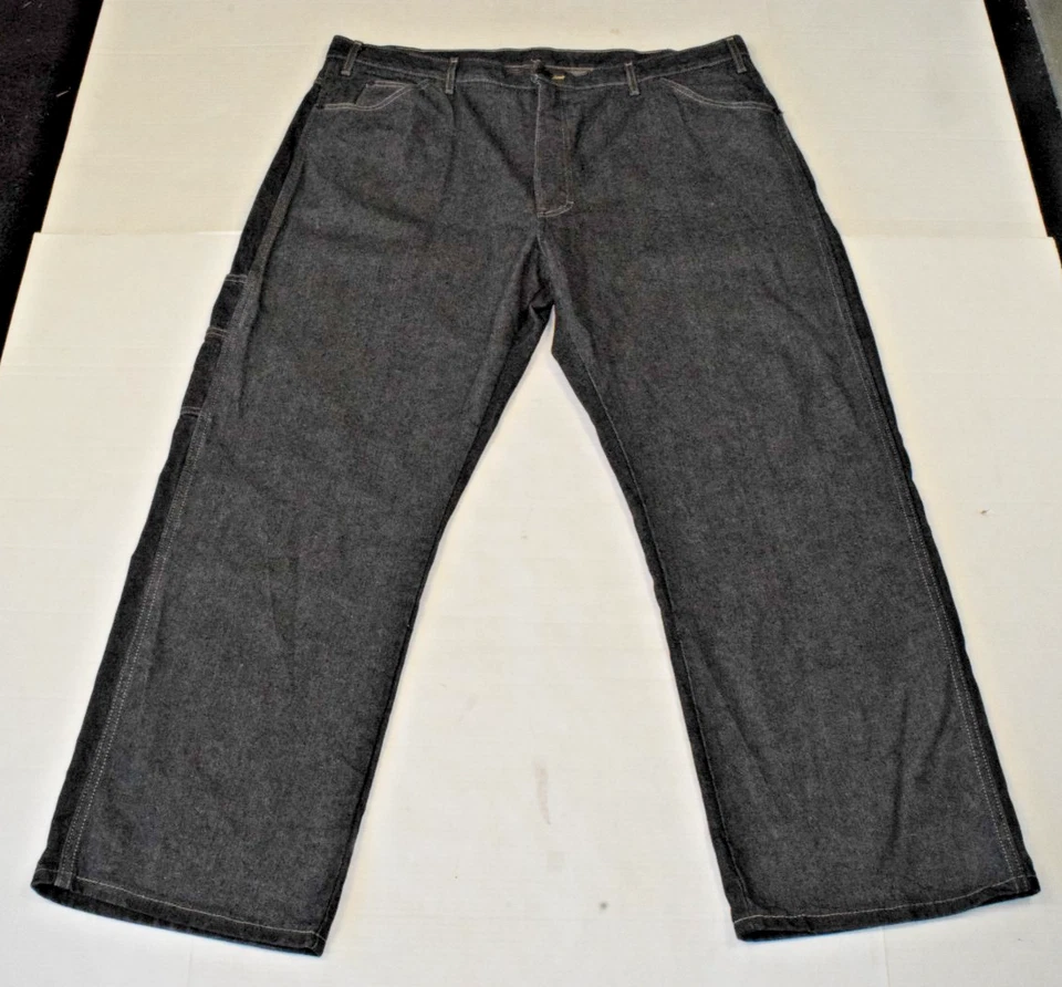 Vintage Carpenter Jeans Dickies Size 44 x 30 90s Charcoal Gray Relaxed Fit - Image 1 of 4