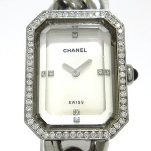 Auth CHANEL Premiere H1063 Silver Women's Wrist Watch - Picture 1 of 12