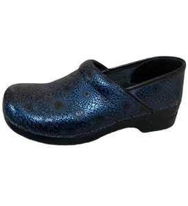 Dansko XP 2.0 Professional Clog 38 Blau Mosaik Blumen Leder Made in Italy - Bild 1 von 22