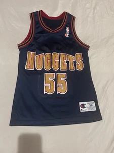 Dikembe Mutombo Denver Nuggets Vintage Champion Jersey (Size 36) - Picture 1 of 8