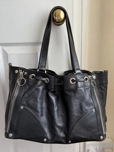 Mulberry Poppy Handbag Black Leather - Picture 1 of 12
