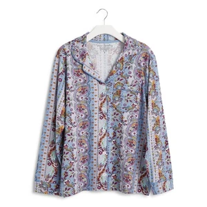 Vera Bradley Langarm Pyjama Oberteil mit Knöpfen - Bild 1 von 4