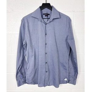 John Varvatos USA Slim Fit Blue Woven Dress Shirt Men's 16 34/35 - Picture 1 of 6