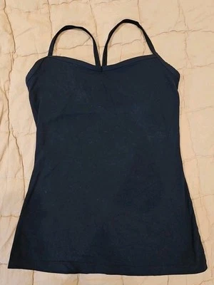 Camiseta sin mangas Lucy Studio Cami Racerback negra con tiras talla S Foto 1 de 4