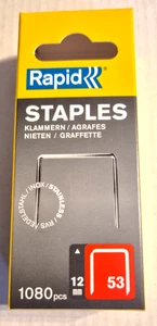 STAINLESS STEEL Klammern ,  TYP 530/53/3   12mm    1080 Stück - Bild 1 von 2