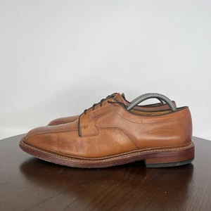 Allen Edmonds Hillcrest Shoes Mens 9.5D Brown Leather Derby Oxford Dress Lace Up - Picture 1 of 18