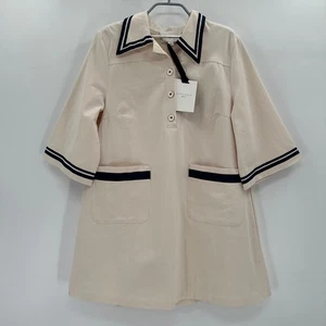 Vestido Camisa Pomander Place by Tuckernuck Gardenia Hart Beige Talla L Nuevo con Etiquetas Mini - Imagen 1 de 10
