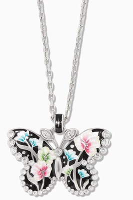 Brighton Botanique Butterfly Necklace Style JM7683 MSRP: $128 NWT - Image 1 of 4