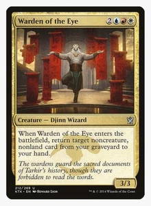 Warden of the Eye #212 KTK Magic Card in a Protective Sleeve - Picture 1 of 3