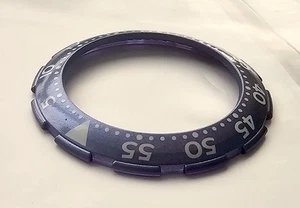 Swatch Scuba 1 1/2in Blue Bezel Bezel Watch Spare Part Vintage Style - Picture 1 of 5