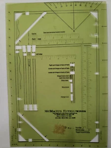 Stage scenery Drafting Template  old style before cad  section view  scale 1" - Picture 1 of 1