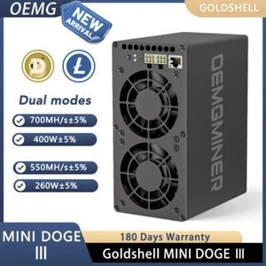 Goldshell Mini Doge 3 III Miner LTC Doge Coin Dual Mode 700M oder 550M mit Ne... - Bild 1 von 8