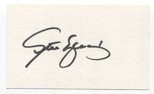 Steve Yeager Signed 3x5 Index Card Baseball Autographed Signature - Picture 1 of 2