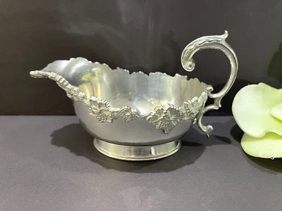 Precioso bote/crema vintage BIRKS ENCHAPADO EN PLATA EP-NS Foto 1 de 4