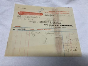 Lee Rifle Original Antique Bill Of Sale - Picture 1 of 5