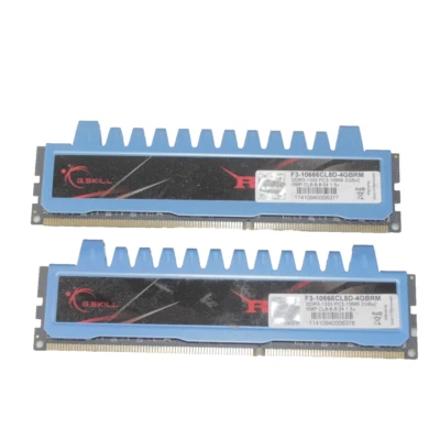 G.Skill RipJaws F3-10666CL8D-4GBRM 2GBx2 DDR3 Computer RAM Memory Set - Image 1 of 4