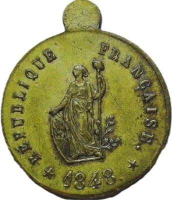 1848 REPUBLIQUE FRANCAISE - LIBERTE IGUALITE FRATERNITE - 24,5 mm - LITJH 3150 - Imagem 1 de 4