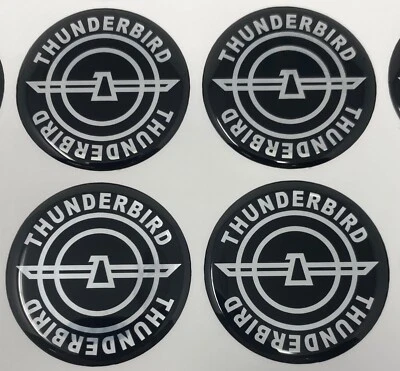 FORD THUNDERBIRD Tapacubos central de rueda calcomanía emblemas volante interior embellecedor Foto 1 de 4