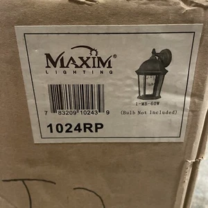 Maxim Lighting 1024RP Builder Cast Outdoor Wall Light Rust Patina (Read Desc) - Picture 1 of 8