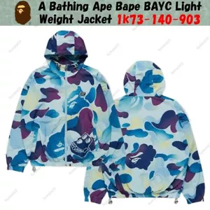 A Bathing Ape Bape BAYC Light Weight Jacket 1k73-140-903 - Picture 1 of 4