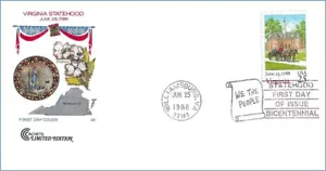 Cover Craft Cachets # 2345 Virginia Statehood - Picture 1 of 1