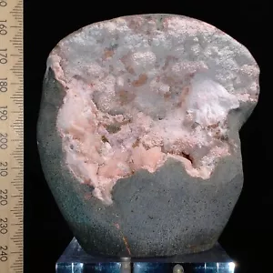 Zeolite Geode w/ Heulandite Mordenite Laumontite self-standing display 0.43kg - Bild 1 von 9